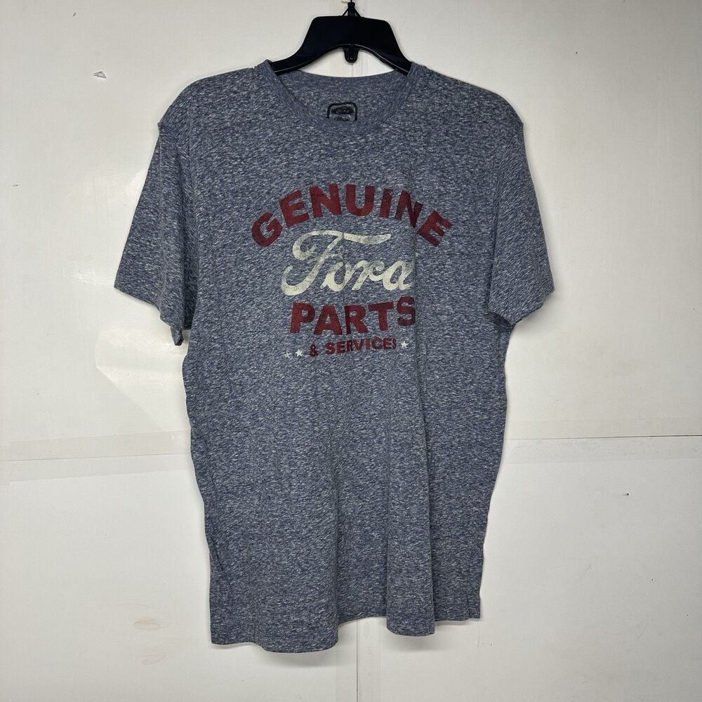 Men’s Genuine Ford Parts T-Shirt Size XL Heather Gray Graphic Tee
